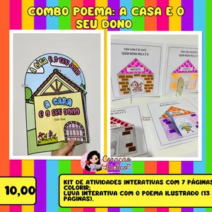 Imagem de capa para o Ebook 🏠 Combo Poema: A Casa e o Seu Dono 🐘