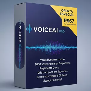 Imagem de capa para o Curso online VoiceAI Pro - Crie Locuções Com Voz Humana e Realista