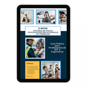 Imagem de capa para o Ebook Fatores de Riscos Psicossociais Relacionados ao Trabalho: Guia prático para profissionais de SST e Ergonomia