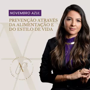 Imagem de capa para o Ebook Novembro Azul- prevenção através da alimentação e estilo de vida.