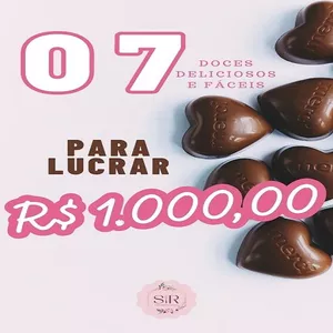 Imagem de capa para o Ebook 07 Doces deliciosos e fáceis para lucrar R$ 1.000,00