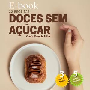 Imagem de capa para o Ebook  Doces Sem Açúcar