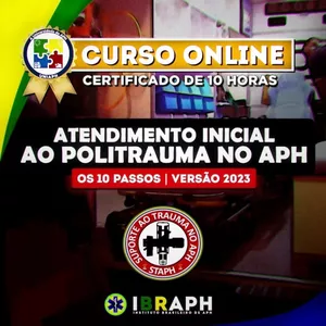 Imagem de capa para o Curso online Atendimento Inicial ao Politrauma no APH, Os 10 passos | Curso Online