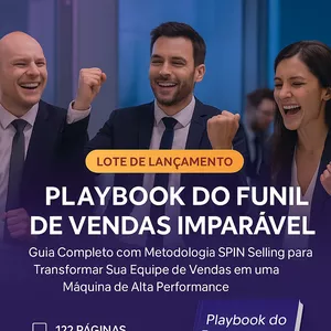 Imagem de capa para o Ebook Playbook do Funil de Vendas Imparável