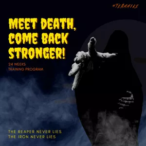 Imagem do curso PLANILHA DE 24 SEMANAS - MEET DEATH, COME BACK STRONGER - MASCULINO