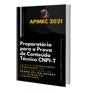 Imagem do curso CNPI: Preparatório para a Prova de Conteúdo Técnico - Contém 3 Simulados Completos (60 questões cada) do Exame CT1 com Gabarito Comentado