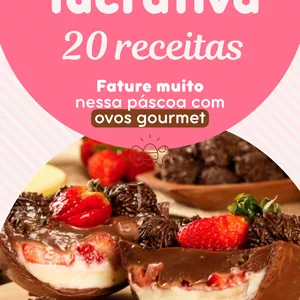 Imagem de capa para o Ebook Páscoa lucrativa 20 receitas 