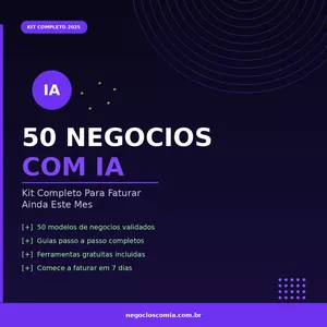 Imagem do curso 50 Negócios com IA: Kit Completo Para Faturar Ainda Este Mês