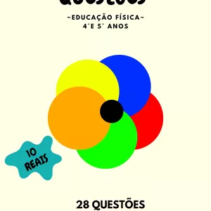 Imagem de capa para o Ebook Questões de Educação Física - 4o, 5o Anos.