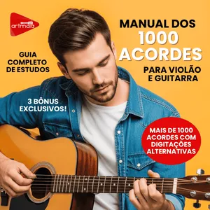 Imagem de capa para o Ebook Manual dos 1000 Acordes Para Violão e Guitarra 