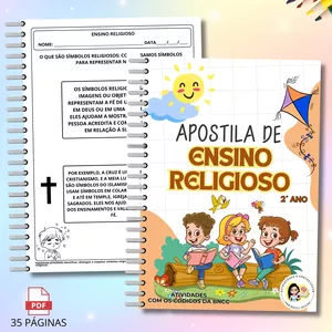 Imagem de capa para o Ebook APOSTILA ENSINO RELIGIOSO  2° ANO ALFABETIZAÇÃO 