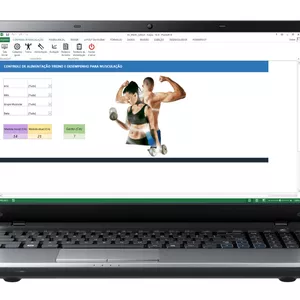 Planilha Planilha Excel Completa para Controle de Treino, Alimentação e Evolução na Musculação