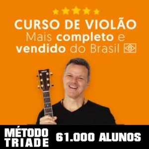 Imagem principal do produto Curso de Violão Método Tríade COMPLETO - Heitor Castro