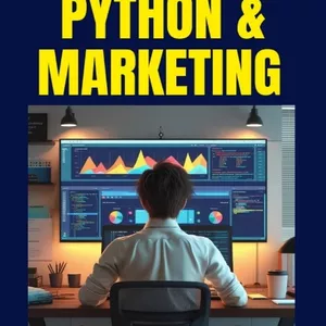 Imagem de capa para o Ebook PYTHON E MARKETING - Transforme Dados em Resultados