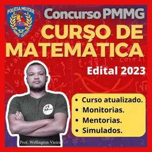 Imagem de capa para o Curso online CURSO DE MATEMÁTICA PARA PMMG - 2023
