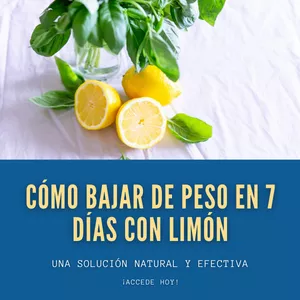 Imagen de portada para Ebook CÓMO BAJAR DE PESO EN 7 DÍAS CON LIMÓN.