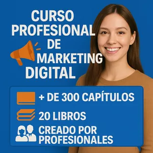 Imagen de portada para Ebook Curso profesional de marketing digital (20 E-book mas de 300 capítulos) aprende a vender como un profesional(+20 libros de regalo )