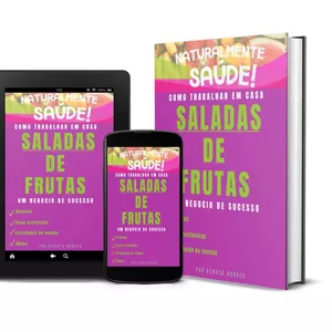 Imagem de capa para o Ebook saladas de frutas gourmet 