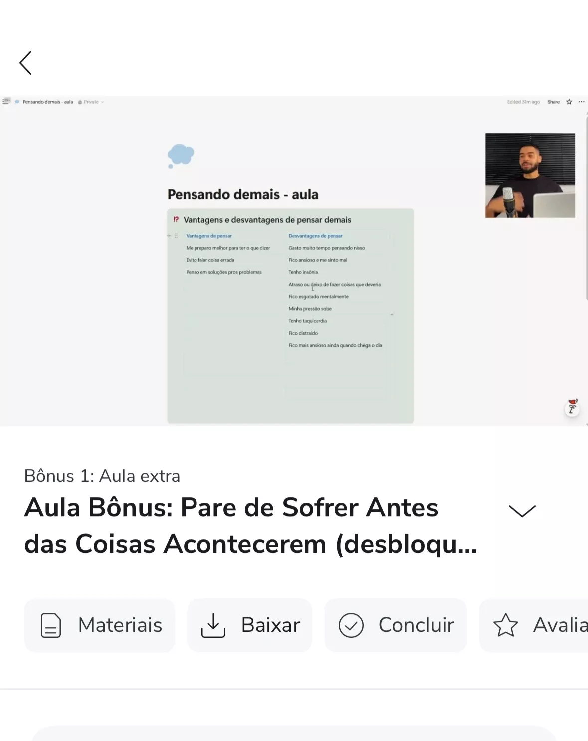 Bônus 2 — Workshop