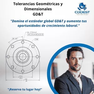 Imagen de portada para Curso online Tolerancias Geométricas y Dimensionales GD&amp;T