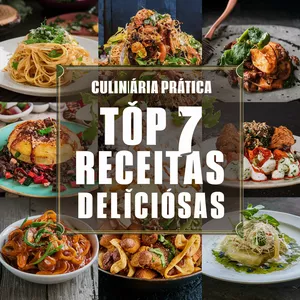 Imagem de capa para o Ebook Culinária Prática - 7 Receitas Deliciosas
