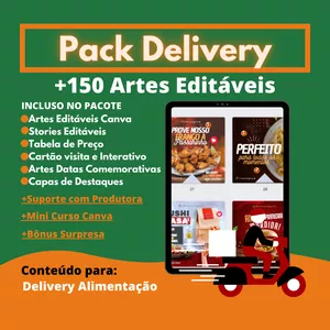 Imagem de capa para o Ebook Pack Delivery Canva
