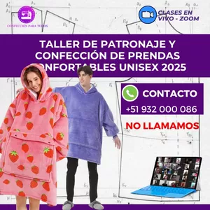 Imagen de portada para Evento online CURSO DE PATRONAJE PRENDAS CONFORTABLES UNISEX 2025
