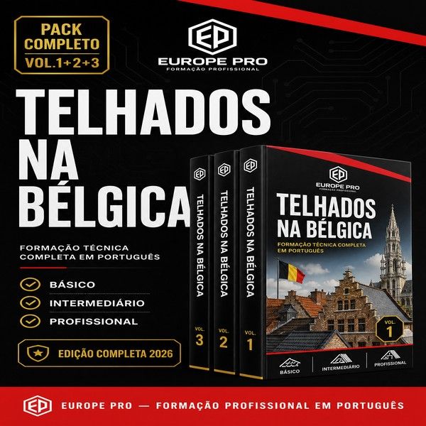 Imagem do curso Telhados na Bélgica — Pack Completo (Vol.1+2+3) | Edição 2026