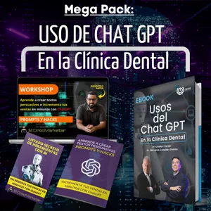 Imagen de portada para Curso online Mega Pack: Usos del ChatGPT en la clínica dental.
