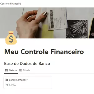 Meu Controle Financeiro - Notion