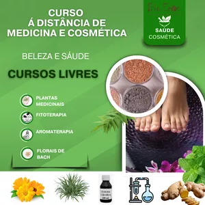 Curso Curso EAD de Cosmética,  Produtos Fitoterápicos e Aromaterapia