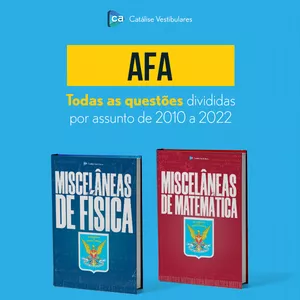 Imagem do curso Miscelâneas AFA - Provas antigas de exatas da AFA divididas por assunto
