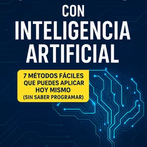 Imagen de portada para Ebook Gana dinero con Inteligencia Artificial: 7 métodos fáciles que puedes aplicar hoy mismo (sin saber programar)