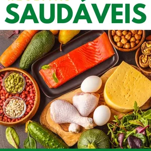 Imagem de capa para o Ebook 100 Receitas Low Carb Saudáveis