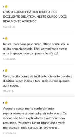 Avaliação dos Alunos