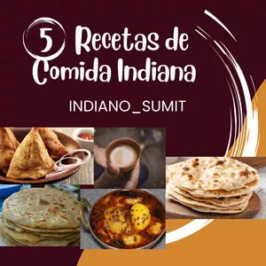 Imagem de capa para o Ebook Top 5 Recetas de comida indiana 
