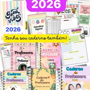 Caderno da Professora 2026 + Sondagem Diagnóstica 🍎📚