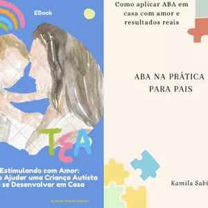 Imagem de capa para o Ebook 📚 Pacote de E-books: Estimulando com Amor + ABA na Prática para Pais