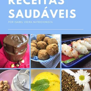 Imagem de capa para o Ebook E-book de RECEITAS SAUDÁVEIS - Isabel Vieira Nutricionista