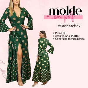 Imagem de capa para o Ebook Molde vestido Stefany