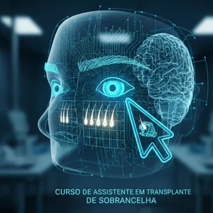 Imagem de capa para o Curso online Assistente em: Inserção de Fio a Fio para Sobrancelhas, devolvendo a moldura natural do rosto de sua paciente