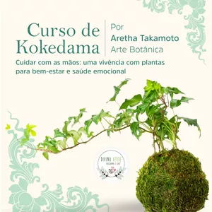 Imagem de capa para o Ebook Curso de  Kokedama