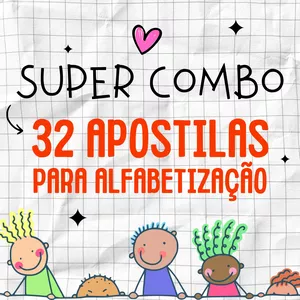 Imagem do curso SUPER COMBO - 32 Apostilas para Alfabetização - 2ª Edição - 2026