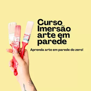 Imagem de capa para o Curso online Imersão Arte em Parede 1.0