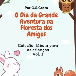 Imagem de capa para o Ebook Fábulas infantis:  "O Dia da Grande Aventura na Floresta dos Amigos"