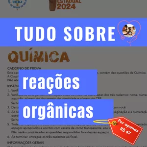 Imagem de capa para o Curso online Tudo sobre Reações Orgânicas