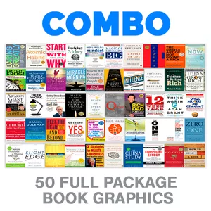 Cover image for Online course COMBO - 50 Full Packs | Book Graphic | e-book/infographic/mp3