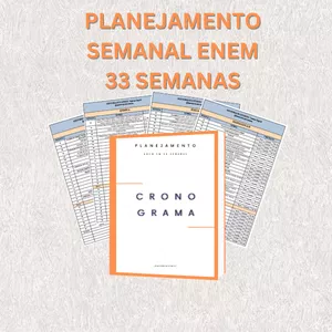 Imagem de capa para o Ebook Planejamento semanal para o ENEM e vestibulares