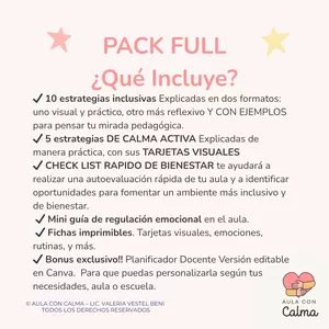 Imagen de portada para Ebook PACK FULL - AULAS CON CALMA