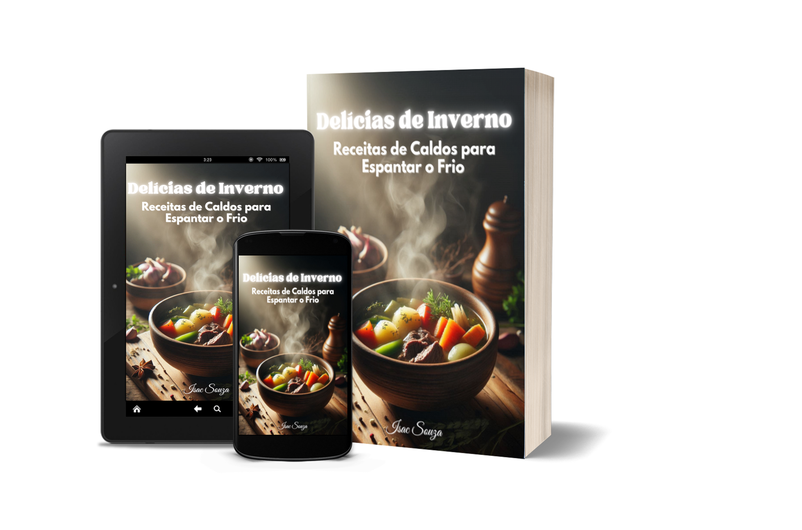 Imagem de Delícias de Inverno Receitas de Caldos para Espantar o Frio criado por Isac na hotmart